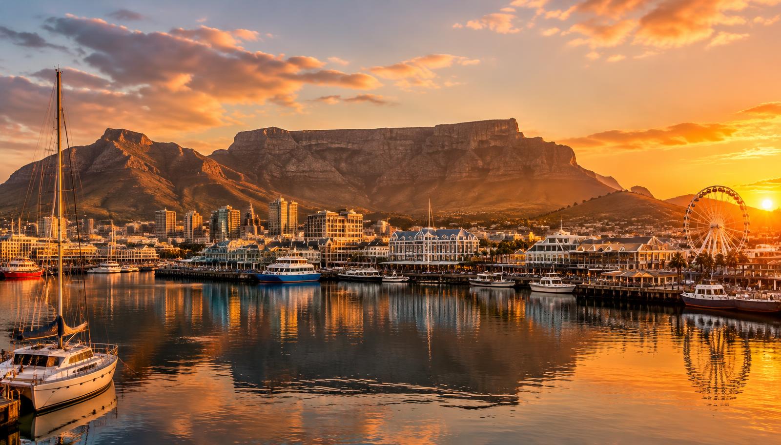 Table Mountain above the V&A Waterfront, Cape Town